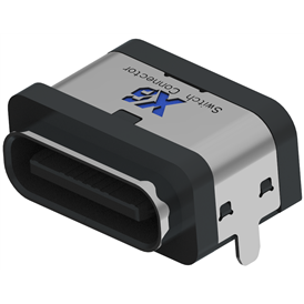 XB-TYPE C 16 P-15 XB防水USB TYPE CソケットSMD 16 Pプレート上防水メスシート（2脚Bタイプ）